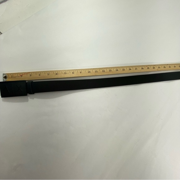 Armani Exchange Men’s Black 100% Genuine Leather Belt 105/42 NEW - Picture 9 of 11